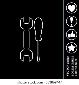 Simple Tools or Repair line Icon