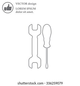Simple Tools or Repair line Icon