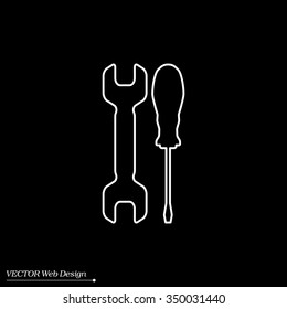 Simple Tools or Repair line Icon