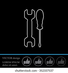 Simple Tools or Repair line Icon