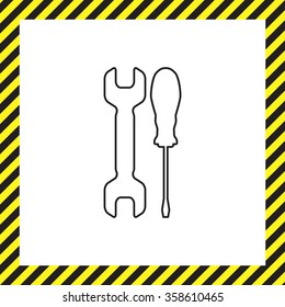Simple Tools or Repair line Icon