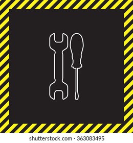 Simple Tools or Repair line Icon