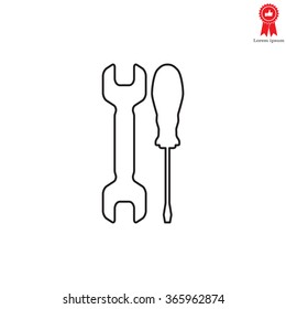 Simple Tools or Repair line Icon