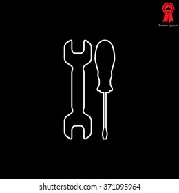 Simple Tools or Repair line Icon