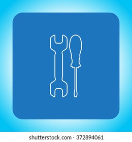 Simple Tools or Repair line Icon