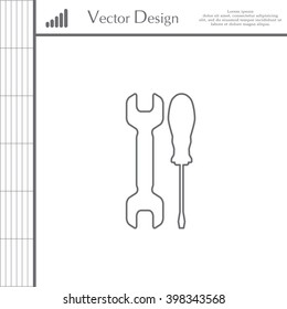Simple Tools or Repair line Icon