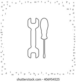 Simple Tools or Repair line Icon