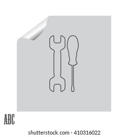 Simple Tools or Repair line Icon