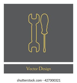 Simple Tools or Repair line Icon