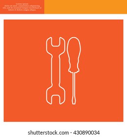Simple Tools or Repair line Icon