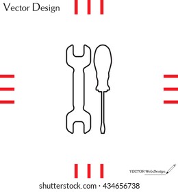 Simple Tools or Repair line Icon