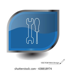 Simple Tools or Repair line Icon