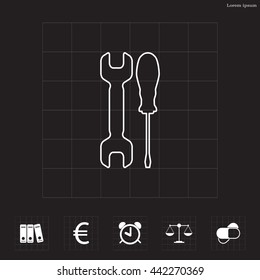 Simple Tools or Repair line Icon