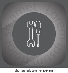 Simple Tools or Repair line Icon