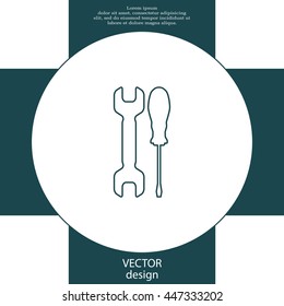Simple Tools or Repair line Icon
