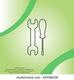 Simple Tools or Repair line Icon
