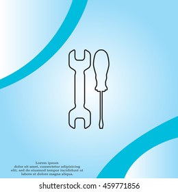 Simple Tools or Repair line Icon