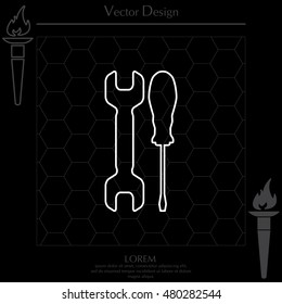 Simple Tools or Repair line Icon