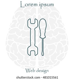 Simple Tools or Repair line Icon