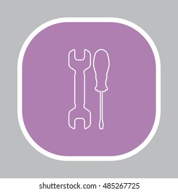Simple Tools or Repair line Icon