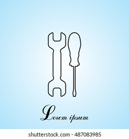 Simple Tools or Repair line Icon