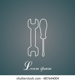 Simple Tools or Repair line Icon