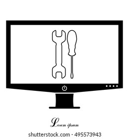 Simple Tools or Repair line Icon