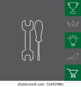 Simple Tools or Repair line Icon