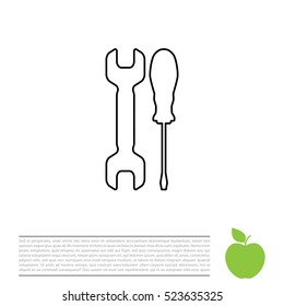 Simple Tools or Repair line Icon