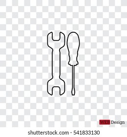 Simple Tools or Repair line Icon