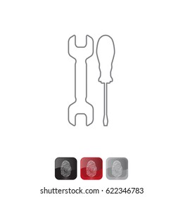 Simple Tools or Repair line Icon
