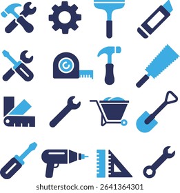 Simple Tools Solid Icon Set