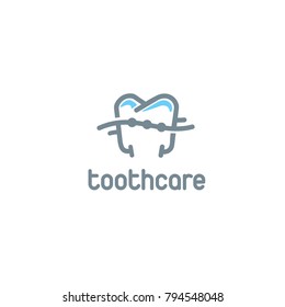 simple tooth logo.
