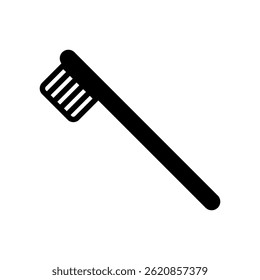 Simple toothbrush vector icon illustration.