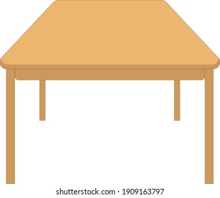 Simple top view table illustration