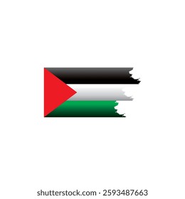 simple torn palestine flag icon