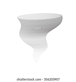 Simple Tornado Symbol. Vector Illustration.