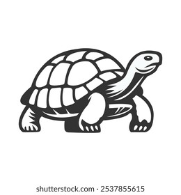 Simple tortoise logo design template