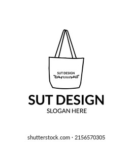 simple tote bag logo vector line art feminine minimalist