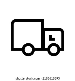 Icono de pista simple. Entrega de carga. Vector.