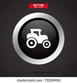 simple tractor icon