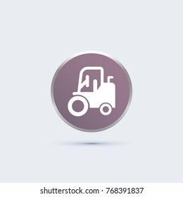 simple tractor icon