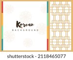 Simple traditional Korean background concept