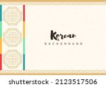 Simple traditional korean background concept