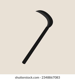 Simple Traditional Sickle Illustration Vector