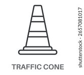 Simple Traffic Cone Design Icon, Simple Style Design Inspiration For Any Logos Interface And Purpose
