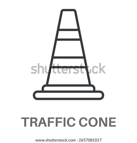 Simple Traffic Cone Design Icon, Simple Style Design Inspiration For Any Logos Interface And Purpose