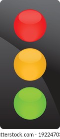 Ilustración vectorial del clip de luz de tráfico simple