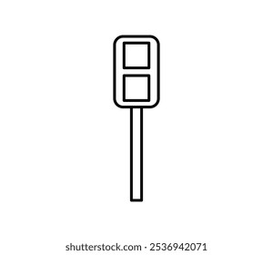 Simple traffic light icon illustration vector