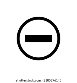 Simple Traffic Sign Icon, Vector Illustration 
